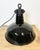 Industrial Black Enamel Factory Lamp with Cast Iron Top from Elektrosvit, 1950s For Sale - Image 13 of 16