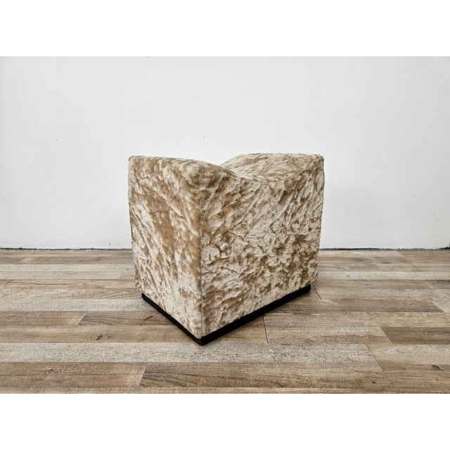 Vintage Upholstered Wooden Ottoman, 1950s For Sale - Image 14 of 14