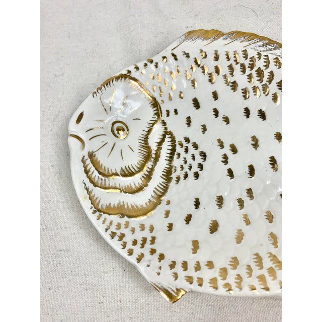 Aldo Londi Vintage Mid-Century Modern Italian Fish Plate For Sale - Image 4 of 8