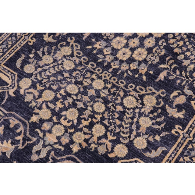 Textile Classic Ziegler Gray Beige Hand-Knotted Wool Rug - 11'9'' X 14'7'' For Sale - Image 7 of 8