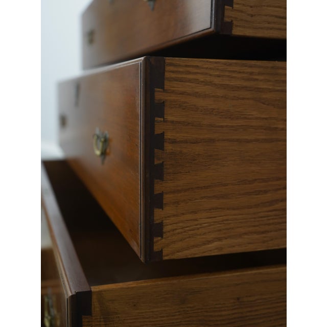 1970s 1970s Kittinger Colonial Williamsburg Wa-1062 Mahogany Highboy For Sale - Image 5 of 16