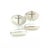 Metal 1990s Pair of Bvlgari Estate Sterling Silver Cufflinks 16.24 Grams For Sale - Image 7 of 7