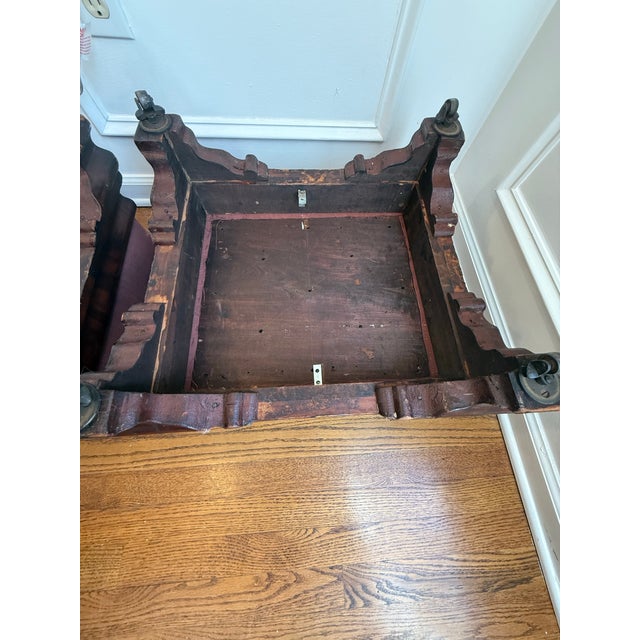 Wood Late 19th Century Empire Period Foot Stools- Set of 2 For Sale - Image 7 of 12