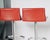 2000 - 2009 Set of Four Frag Bottega Italian Red Leather Adjustable Swivel Bar Stools For Sale - Image 5 of 12