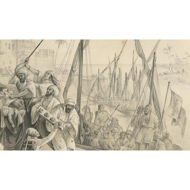 Egyptian Army Recruitment at the Nile Harbor, 1846, Paper For Sale - Image 6 of 9