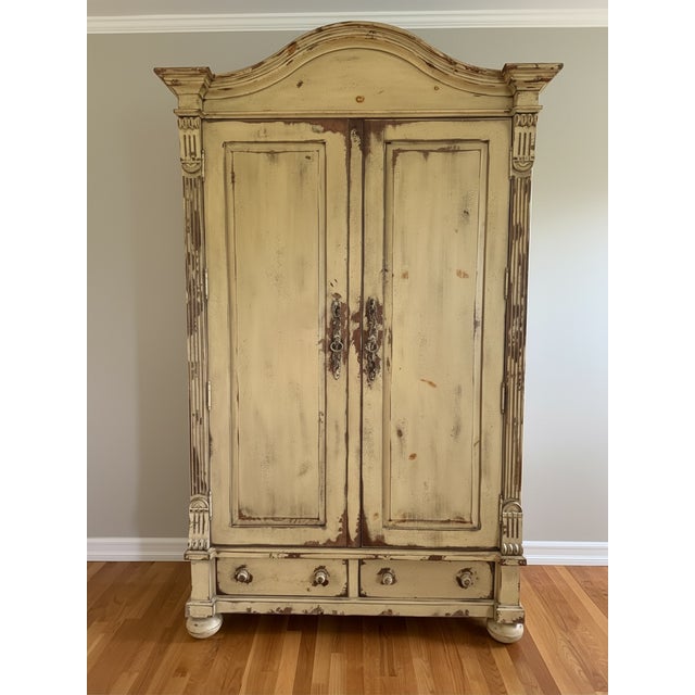 Habersham Furniture Habersham French Provincial Wardrobe Armoire For Sale - Image 4 of 4