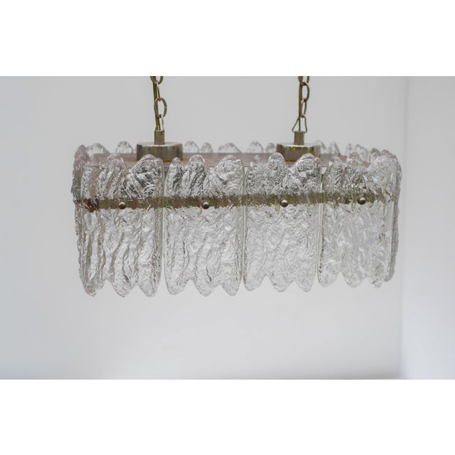 Vintage Crystal Glass Pendant Lamp by Carl Fagerlund for Orrefors, Sweden, 1970s For Sale - Image 10 of 18