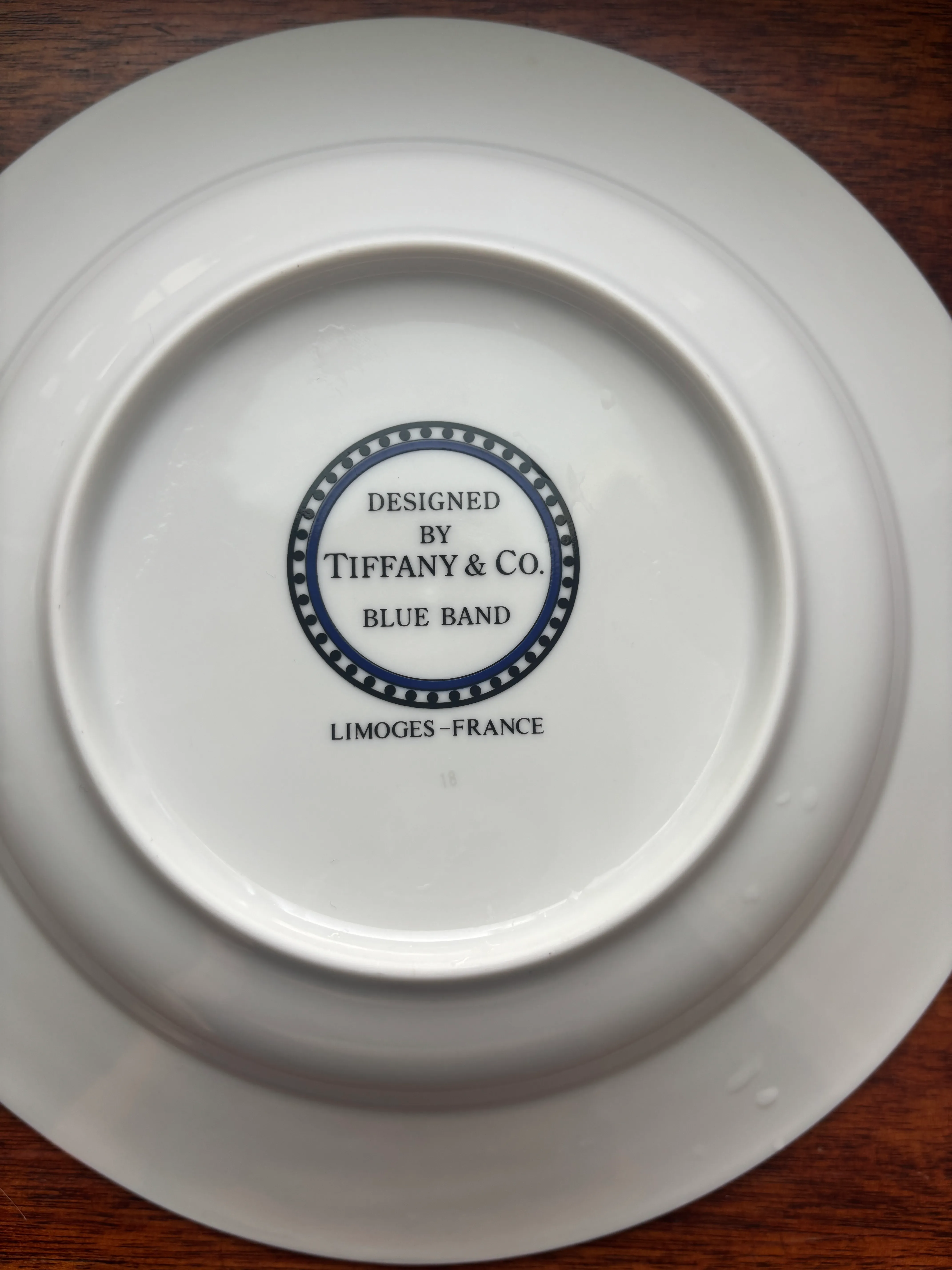 1990s Tiffany & Co. “Blue Band” Fine China – 12-Place Setting With