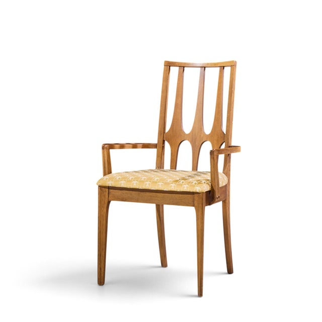 Broyhill Brasilia Mid Century Walnut Dining Chairs - Set of 6 For Sale - Image 12 of 18