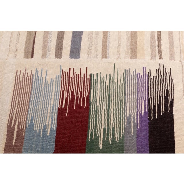 Fine Vintage Scandinavian Kilim Rug 8'4'' X 12'2'' For Sale - Image 4 of 10