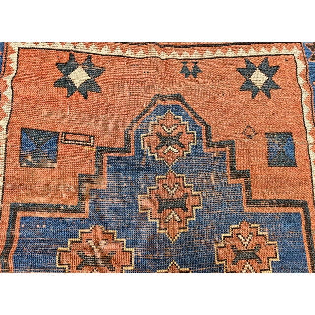 Antique Caucasian Kazak Bordjalou Rug, Hand-Knotted Wool, Late 1800s, 4' x 6' For Sale - Image 4 of 18
