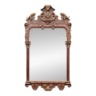 Italian Neoclassical Style Carved Giltwood Mirror For Sale