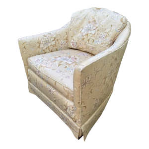 Mid Century Kindel Floral Lounge Chair