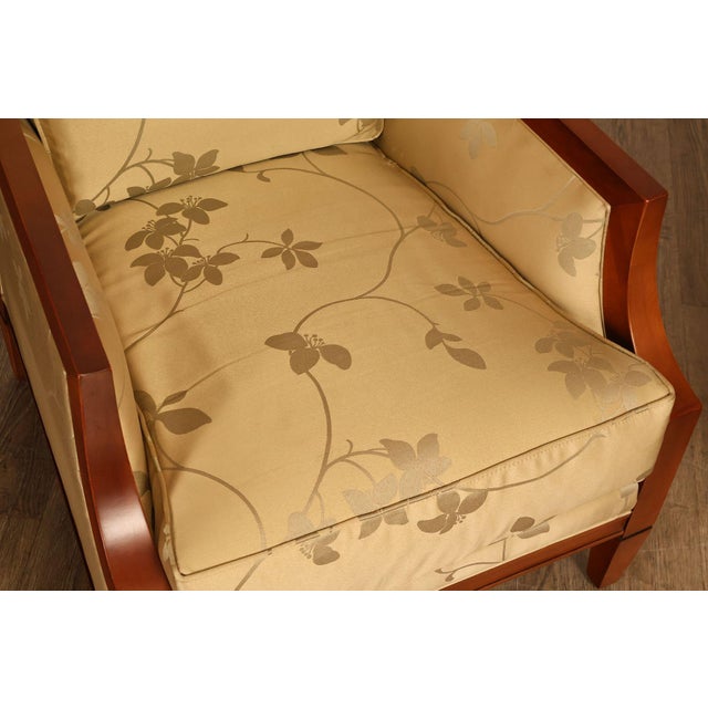 Beige Thomasville Contemporary Pair of Lounge Armchairs For Sale - Image 8 of 18