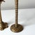 Brass Palm Tree Candlestick Holders: A Pair For Sale - Image 4 of 7