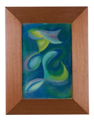 1960s Abstract Pastel Painting
