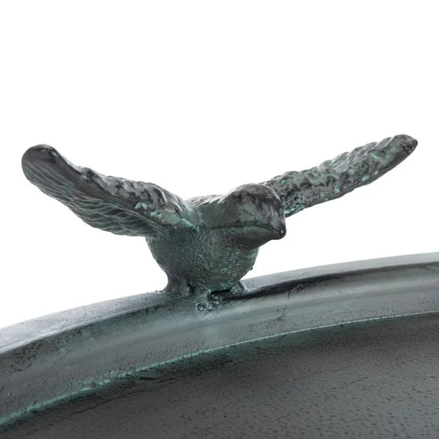 Gray Kensi Bird Bath - Antique Gray For Sale - Image 8 of 10