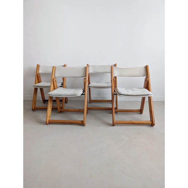 Kon-Tiki Folding Chairs by Gillis Lundgren for Ikea, 1970s, Set of 4 For Sale - Image 10 of 10