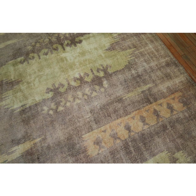 Mid 20th Century Lavender Field Turkish Shabby Chic Rug rug no.j1836 For Sale - Image 5 of 7