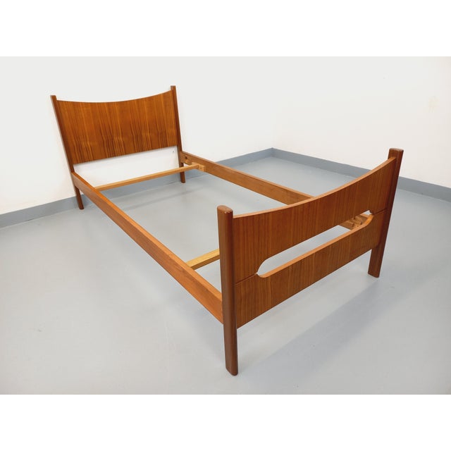 Vintage Scandinavian Single Bed in Teak, 1960s For Sale - Image 17 of 17
