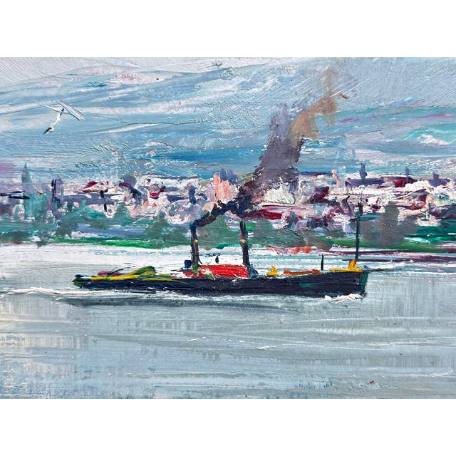 Impressionistic View of Castle Johannisberg by Rheingau Artist Willy Holtmann, from Oestrich-Winkel For Sale - Image 8 of 10