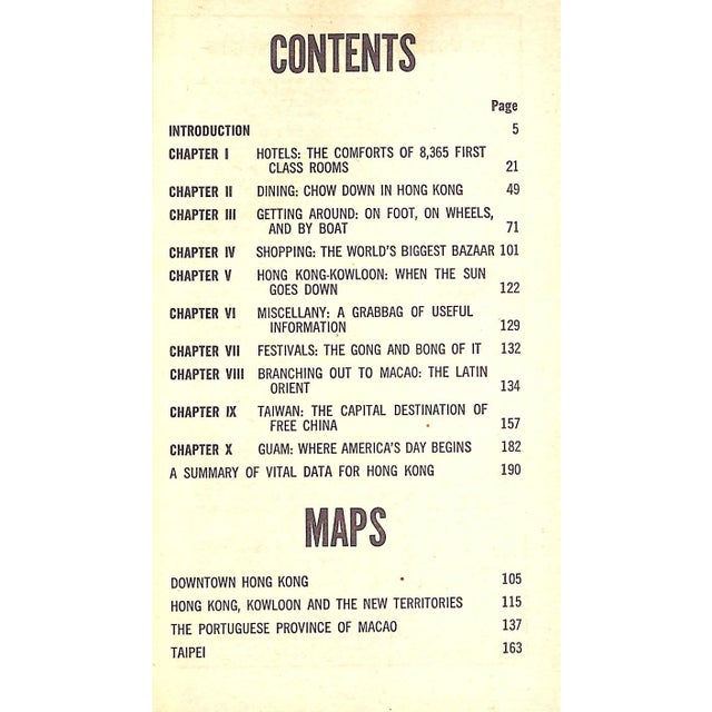 "Twa Getaway Guide Hong Kong" 1971 Peck, Ralph H. For Sale - Image 4 of 6