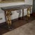 Console Table with Gilded Carved Cherubs and Green Alpine Marble Top For Sale - Image 4 of 9