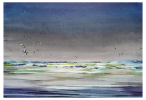 Zigmunds Snore, Birds, 2020, Watercolor on Paper