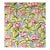 Discontinued Bloomcraft Floral Screen Print Fabric — 4 Yards in Sky Blue & Pink Geranium Pattern For Sale