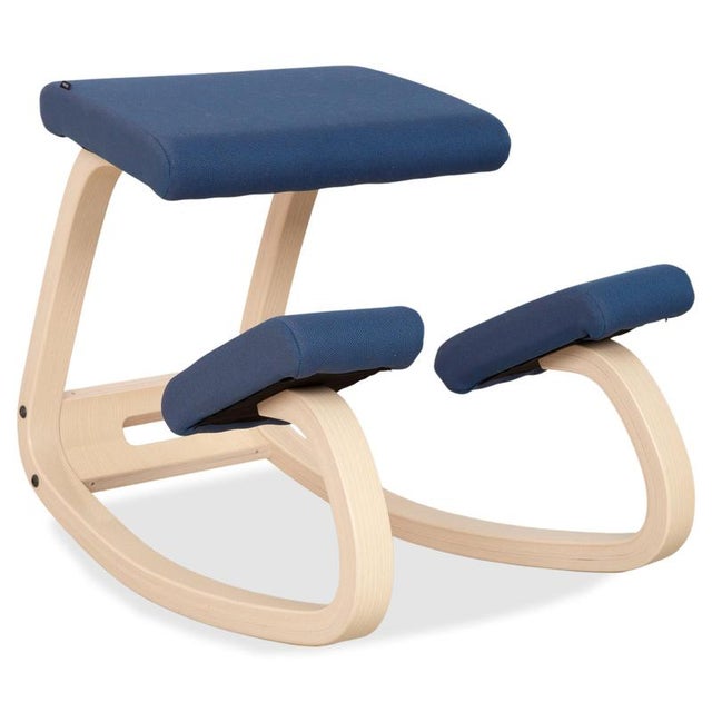 Variable Kneeling Chairs in Ash and Fabric by Peter Opsvik for Varier , Set of 2 For Sale - Image 5 of 18