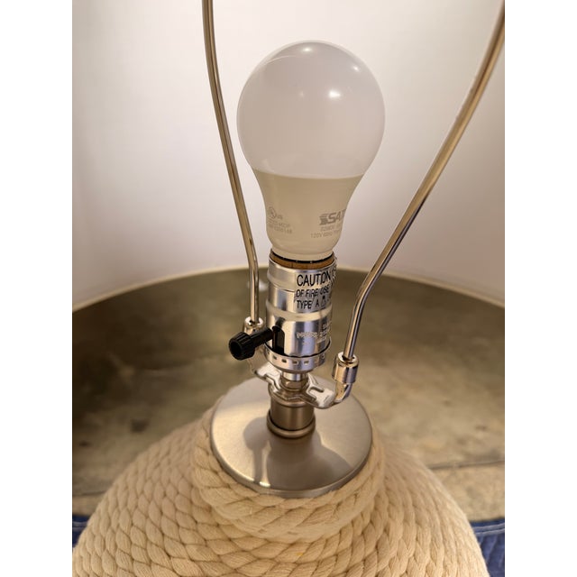 Jamie Young Cream Table Lamp For Sale In West Palm - Image 6 of 7