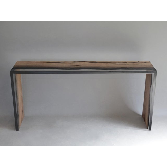Contemporary Wetland One Side Console Table by Andrea Forti e Eleonora Dal Farra For Sale - Image 3 of 8