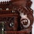 Horner School Figural Carved Cherry Stick & Ball Mirrored Fireplace Mantel C1900 For Sale - Image 18 of 18