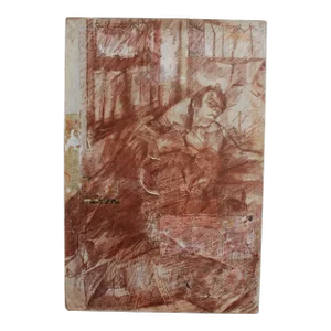 Mixed Media Portrait on Canvas by Ek Sigal