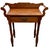 Antique Wood Washstand Side Table With Single Drawer. Handsome brass pull. Legs are connected with a stretcher front to...