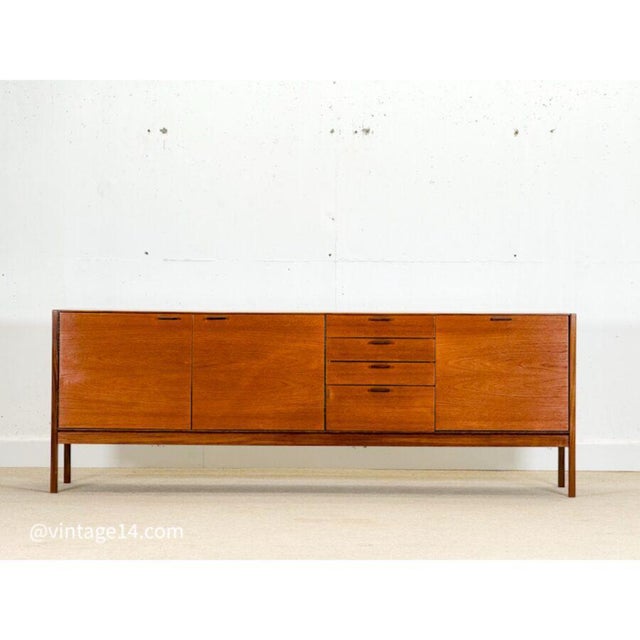 Mid-Century Sideboard with Brown Leather Handles from Meredew For Sale - Image 17 of 17