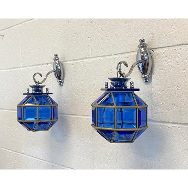 Cut Glass Wall Lamps, 1970s, Set of 2 For Sale - Image 13 of 13