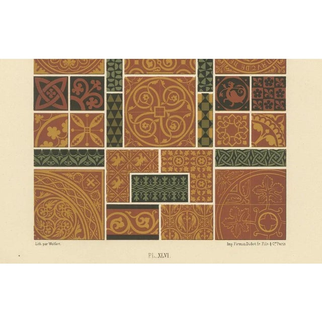 Firmin-Didot after Albert Racinet, XLVI of L’Ornement Polychrome, 1869, Paper For Sale - Image 3 of 10