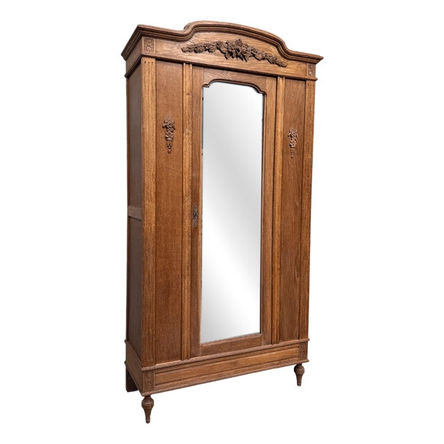 Large Antique Oak Bonnetière, 1920s For Sale