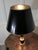 Art Deco Brass and Black Leather Table Lamp, 1930s For Sale - Image 3 of 9