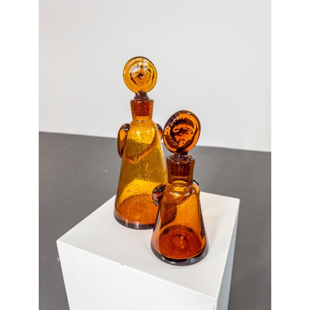 People Carafs by Erik Höglund for Boda, 1950s, Set of 2 For Sale - Image 6 of 10