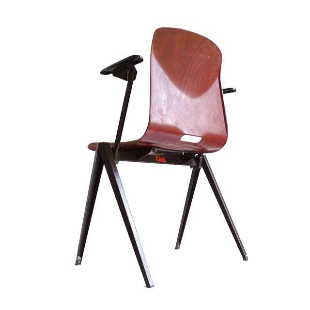 Vintage Plywood Armchairs from Galvanitas, Set of 6 For Sale - Image 10 of 18