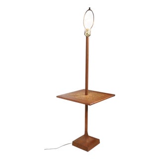 Mid Century Floor Lamp Table by the Laurel Lamp Manufacturing Company C. 1950o/60's For Sale
