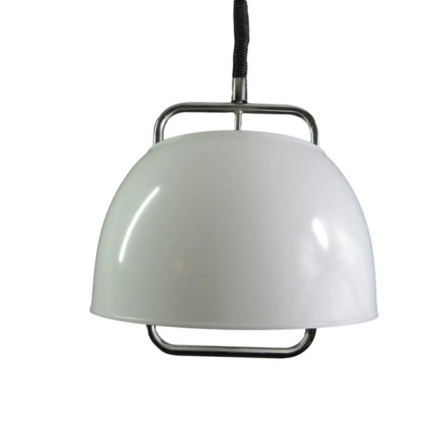 Silver Guzzini Italy Ceiling Lamp 1970 For Sale - Image 8 of 8