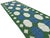 Handmade Woolen Dhurrie Runner, Moss Green, White and Sky Blue Swedish Tile Runner- 3.5'x10' For Sale - Image 12 of 13