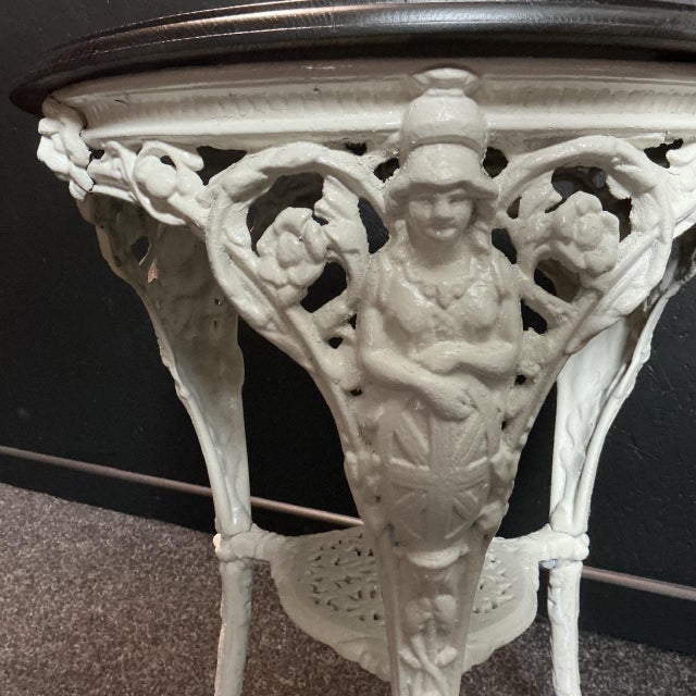 Victorian Cast Iron Drinks Table, 1895 For Sale - Image 3 of 8