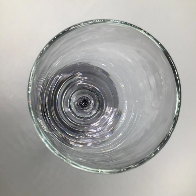 Amethyst Octagonal Stem 4 Champagne and 4 Wine Glasses-Set of 8 For Sale In Sacramento - Image 6 of 13