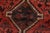Textile Shiraz Rug 3’6′ X 5′ Red Wool Vintage Tribal Hand-Knotted Oriental Carpet For Sale - Image 7 of 12