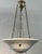 Early 20th Century Art Deco Calcite Glass Pendent Light Fixture, 1920's - 1930's For Sale - Image 5 of 5