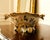 French Country Vintage Hand-Painted Hollywood Regency Porcelain Centerpiece Bowl With Gilt Trim & Floral Motif For Sale - Image 3 of 13